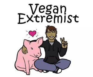Veganer Extremist?